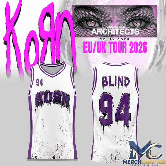 KORN- EU-UK Tour 2026 Basketball Jersey