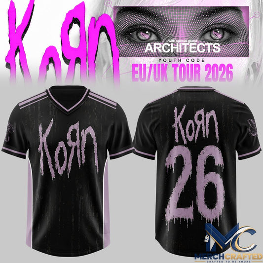 KORN- EU-UK Tour 2026 Football Jersey
