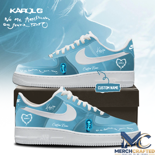 KaRol G Album “No Me Arrepiento De Sentir Tanto” Chibi Special Edition Custom Name Air Force 1