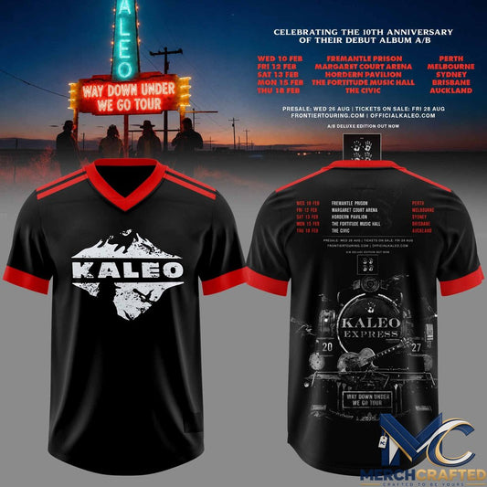 Kaleo Band Way Down We Go Tour 2026 Special Editon Football Jersey