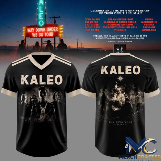 Kaleo Band Way Down We Go Tour 2026 Special Football Jersey