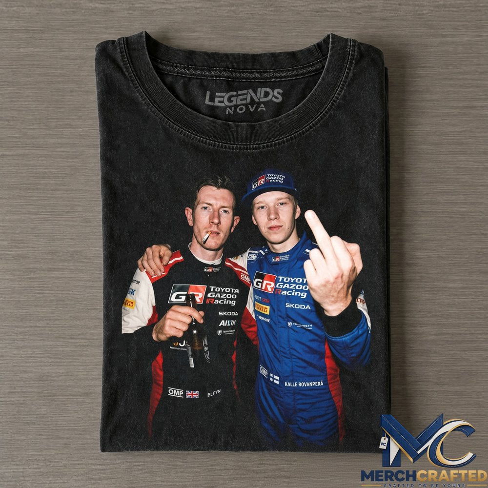 Kalle Rovanperä x Elfyn Evans 2026 Secto Rally Finland｜WRC Drunk x Smoke Tee