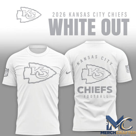 Kansas City Chiefs 2026 White Out Shirt