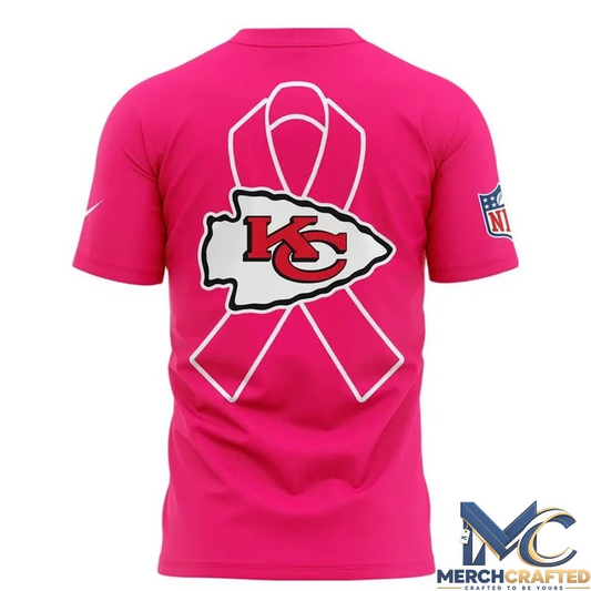 Kansas City Chiefs Crucial Catch 2026 Pink T Shirt