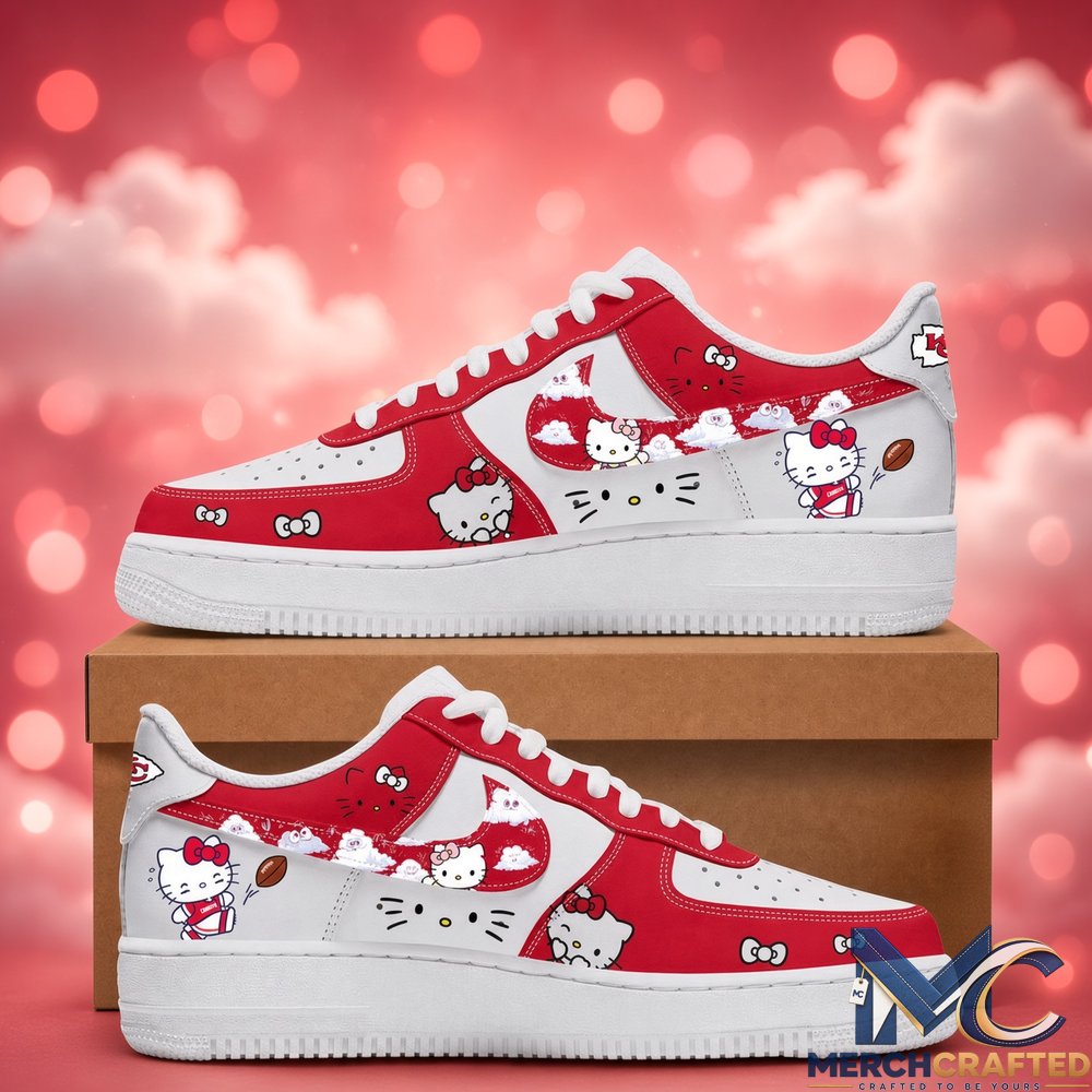 Kansas City Chiefs x Hello Kitty Night 2026 Red Sneakers