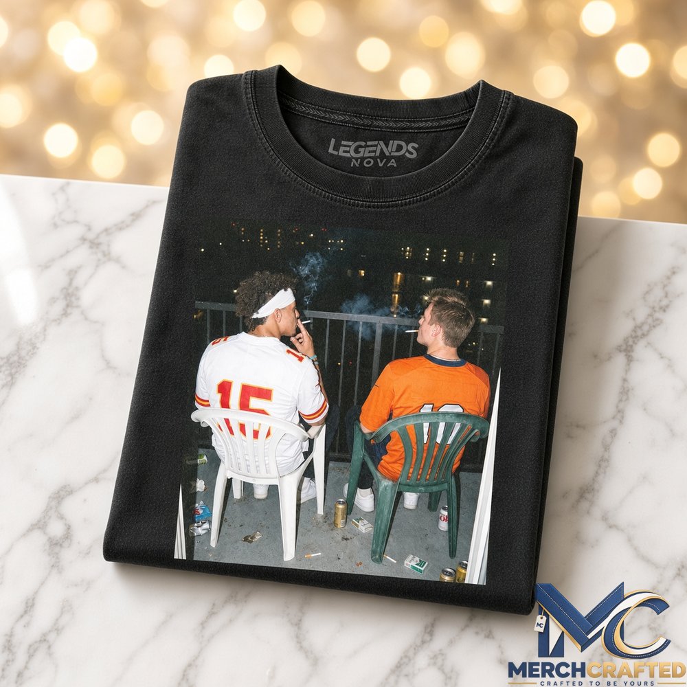 Kansas City Chiefs x Patrick Mahomes x Denver Broncos x Bo Nix Back-to-Back Tee