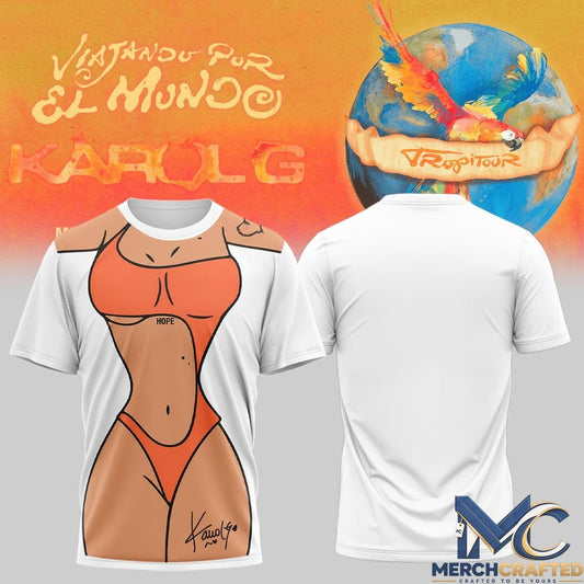 Karol G VIAJANDO POR EL MUNDO TROPITOUR T-Shirt