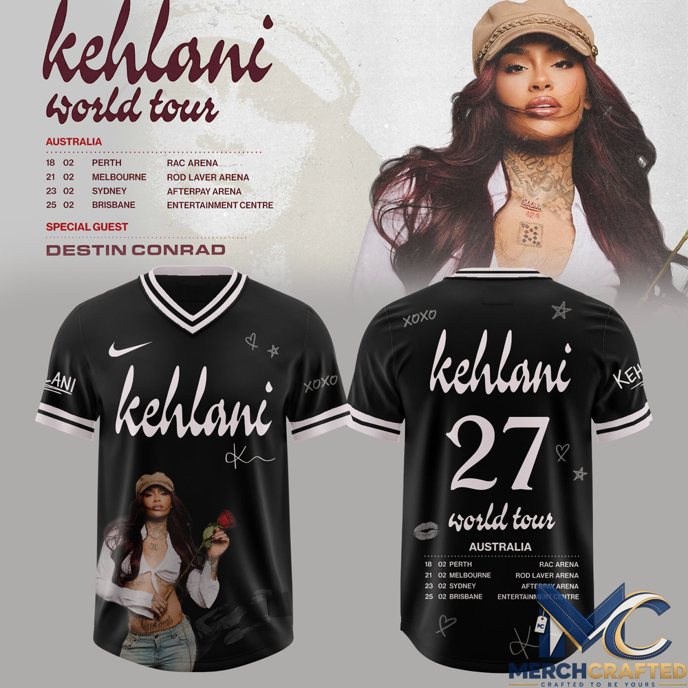 Kehlani Australia World Tour 2027 Special Edition Football Jersey