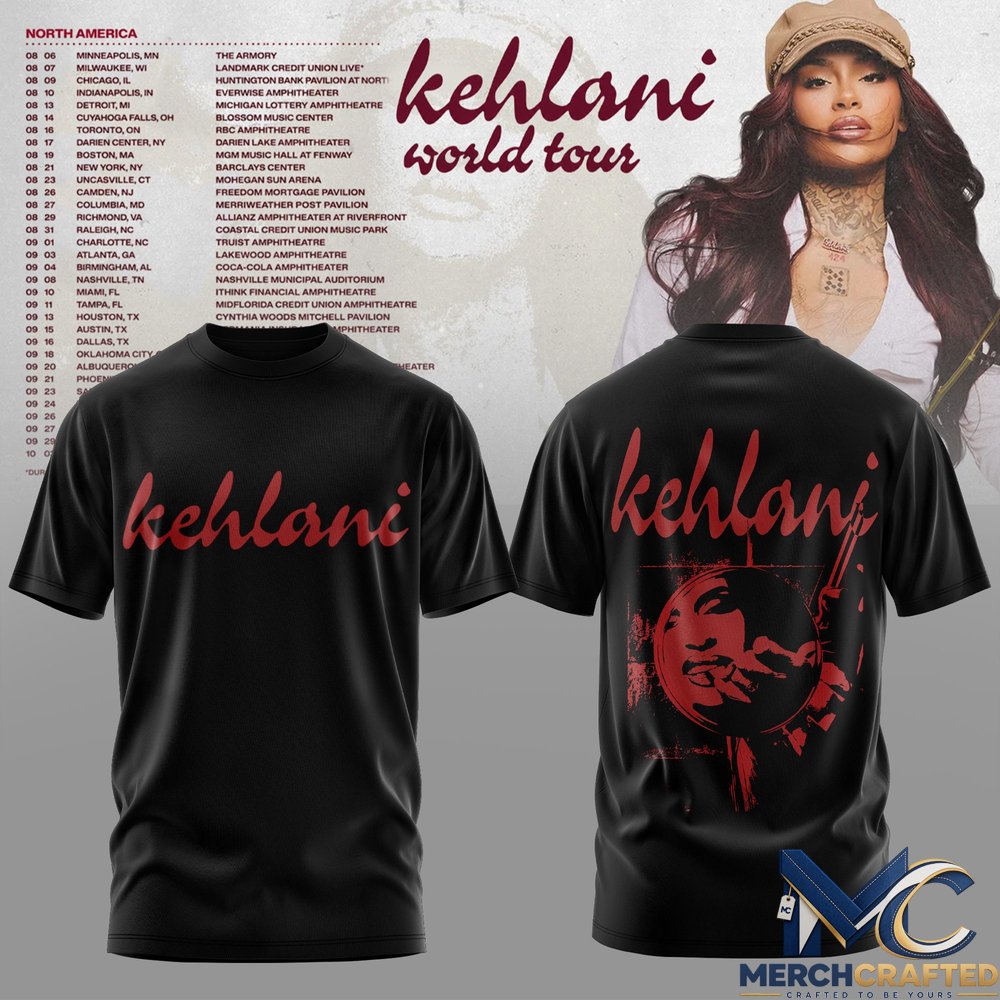 Kehlani Australia World Tour 2027 Special Edition Graphic Shirt