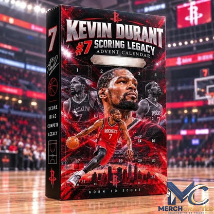 Kevin Durant Houston Rockets Advent Calendar 24 Day Basketball Collectible Christmas Countdown Gift for Fans
