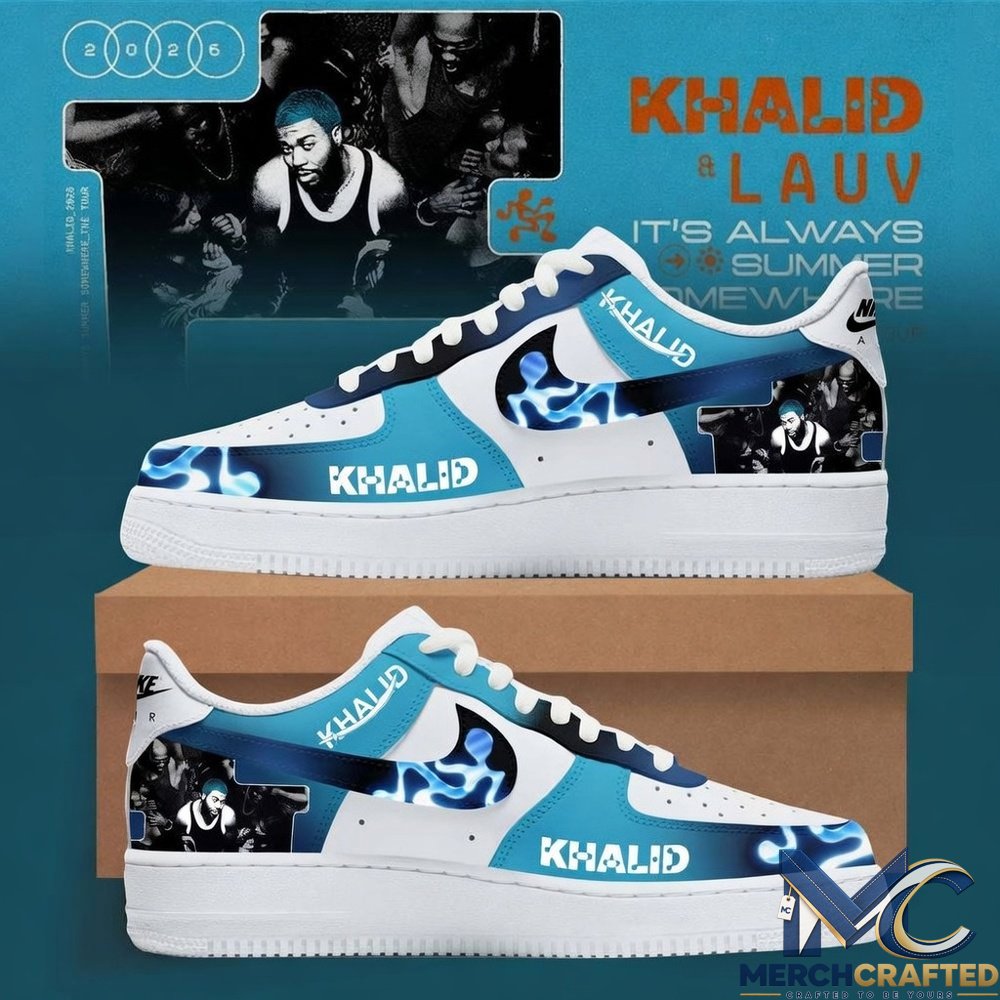 Khalid It’s Always Summer Somewhere Tour 2026 Custom Air Force 1 Shoes
