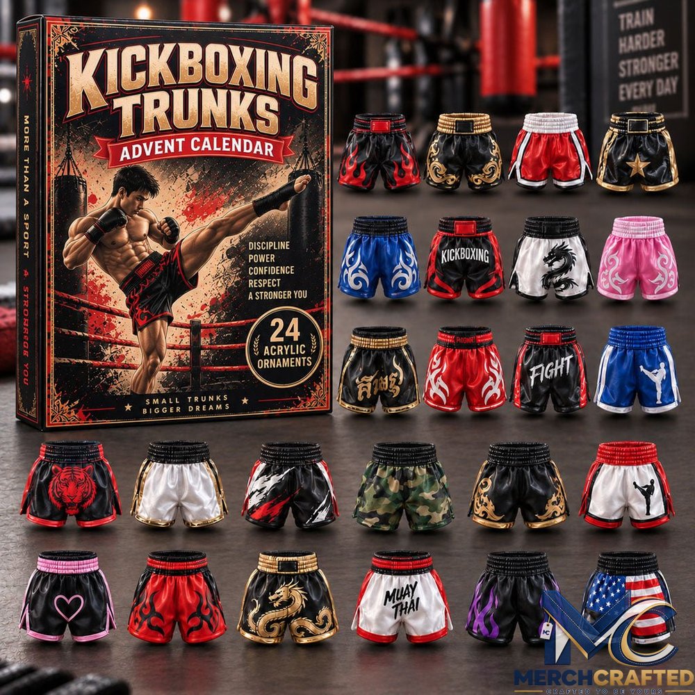 Kickboxing Trunks 2026 - 24-Day Festive Countdown Advent Calendar