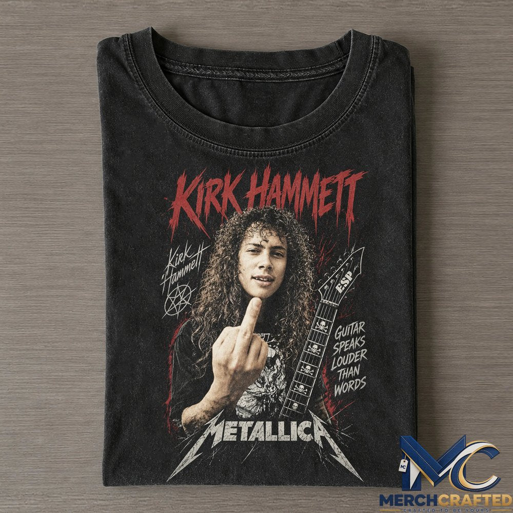Kirk Hammett Midle Finger Vintage Tee