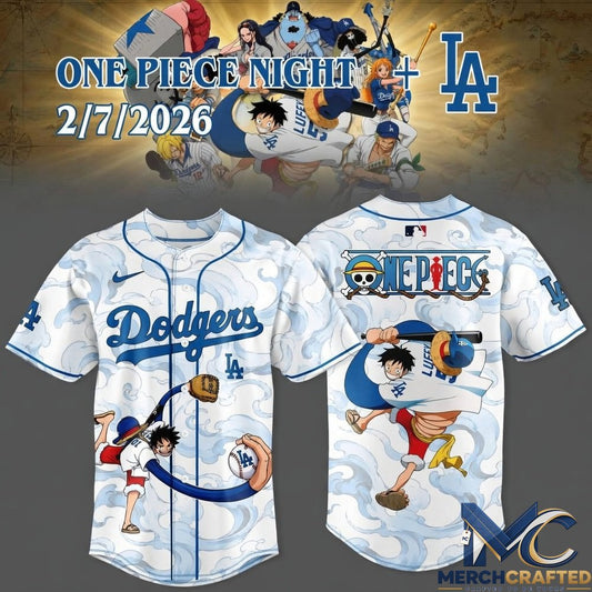 LA Dodgers x One Piece Night 2026 Special Baseball Jersey