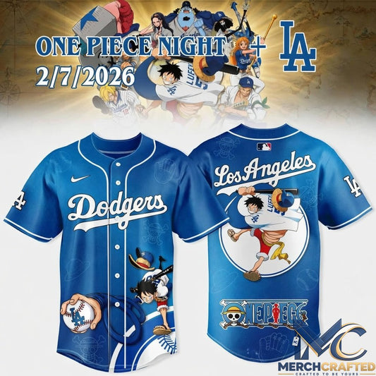 LA Dodgers x One Piece Night 2026 Special Baseball Jersey