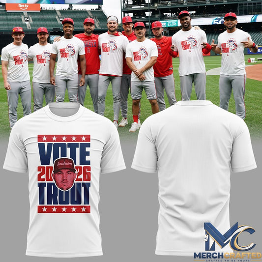 Limited Edition Angels “VOTE TROUT” Shirt 2d
