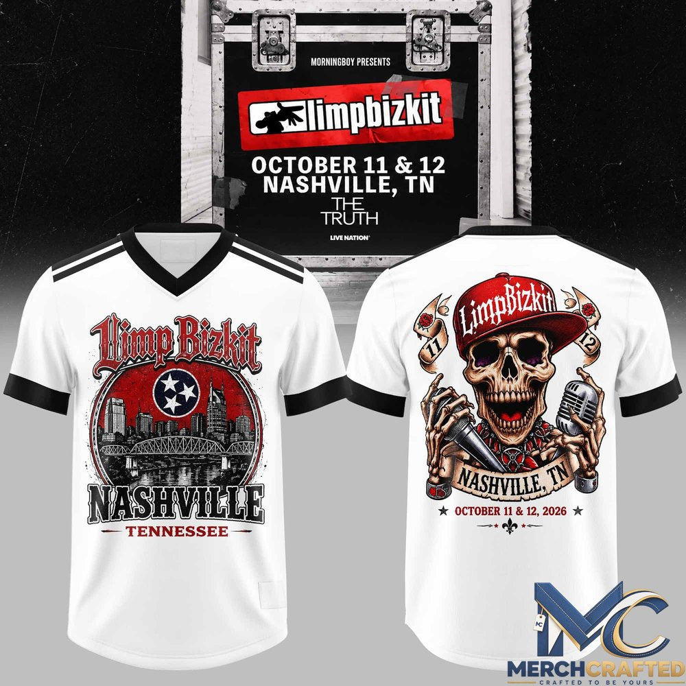 Limp Bizkit Nashville Show Football Jersey