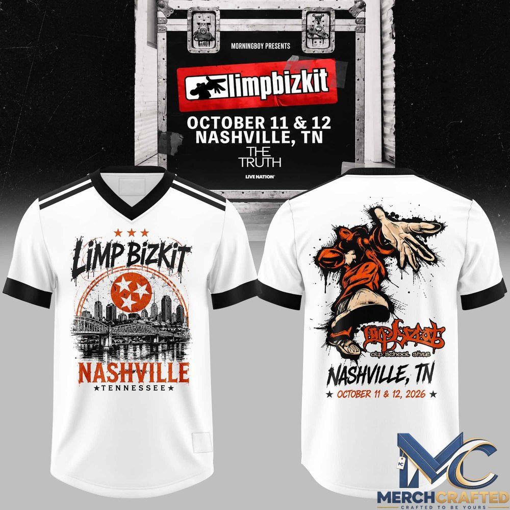Limp Bizkit Nashville Show Football Jersey