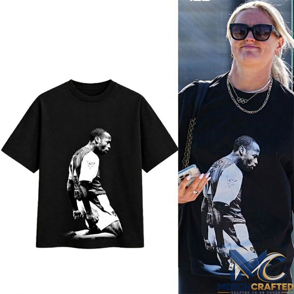 Lindsey Heaps Wearing Thierry Henry T-Shirt