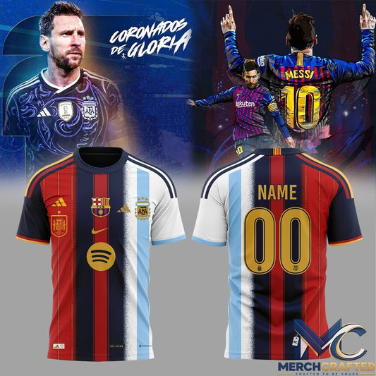 Lionel Messi Argentina Barcelona Special Edition Shirt