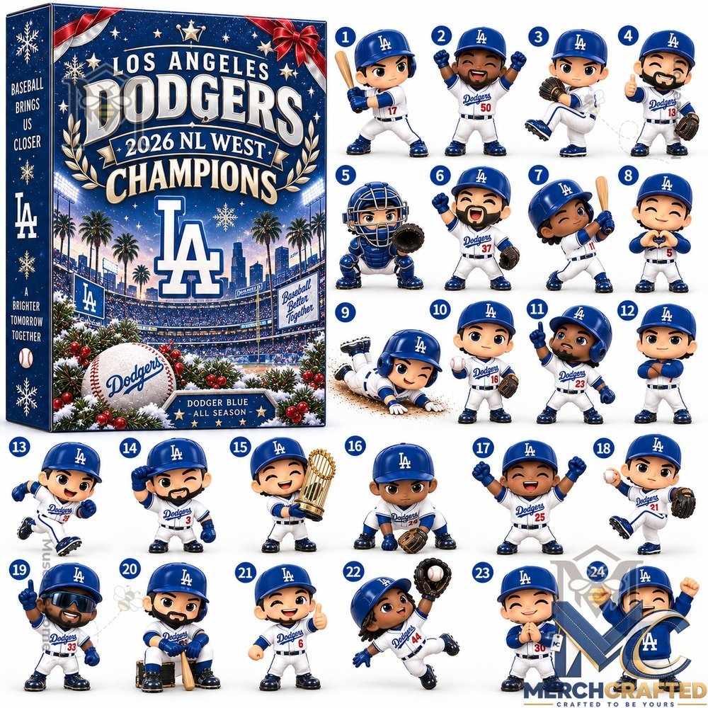 Los Angeles Dodgers 2026 Baseball Advent Calendar