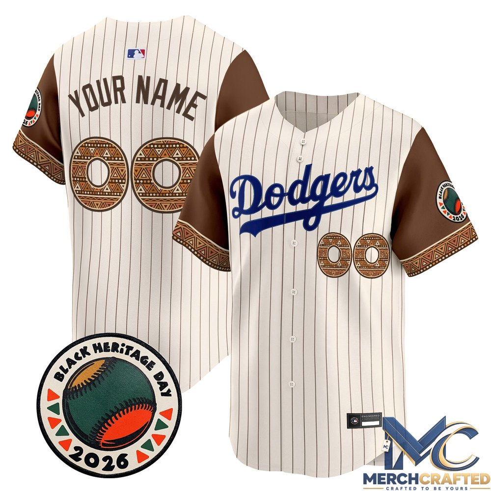 Los Angeles Dodgers 2026 Black Heritage Day Vapor Premier Limited Custom Baseball Jersey
