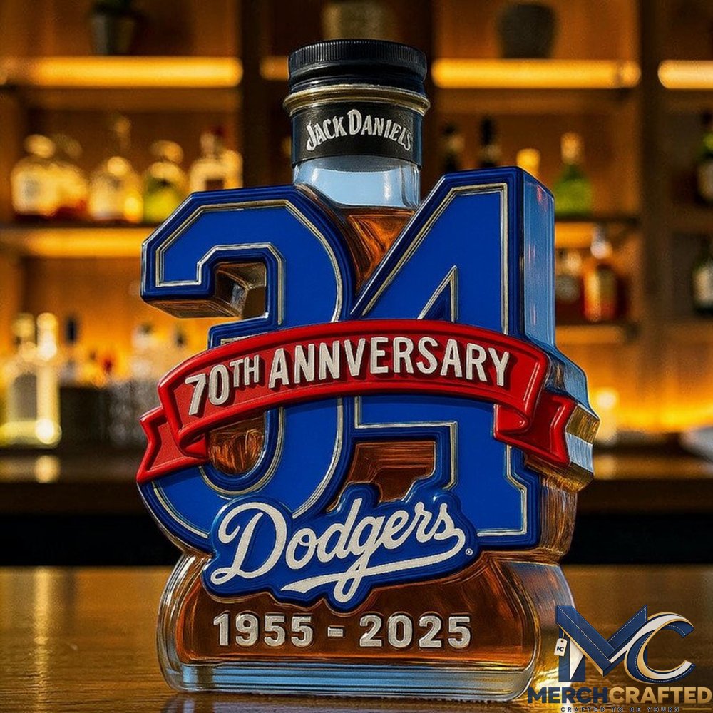 Los Angeles Dodgers 70th Anniversary Whiskey Decanter
