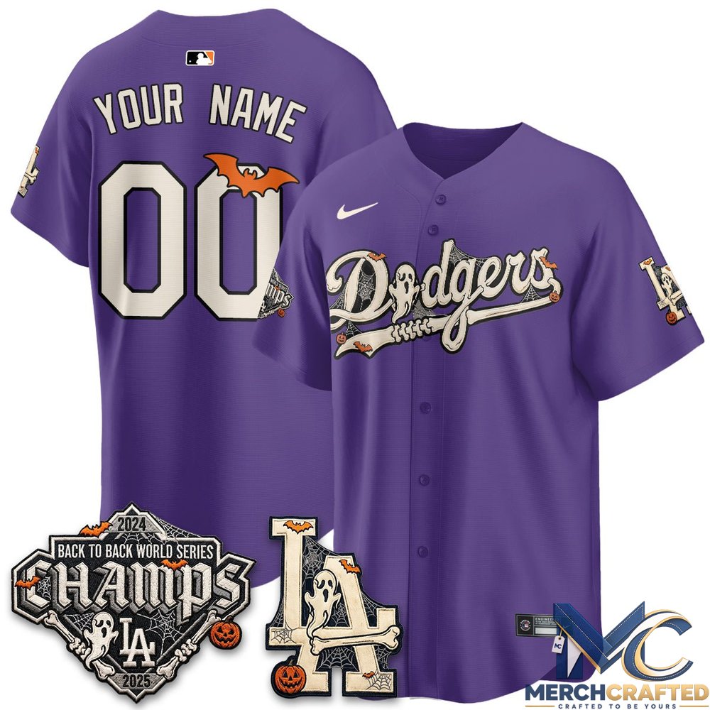 Los Angeles Dodgers Halloween 2026 Custom Jersey