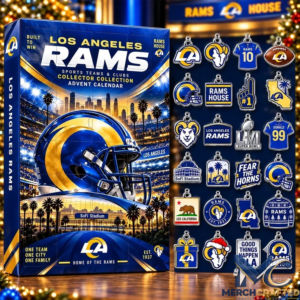 Los Angeles Rams Advent Calendar 2026 24 Day NFL Football Collectible Christmas Countdown Gift for Rams Fans