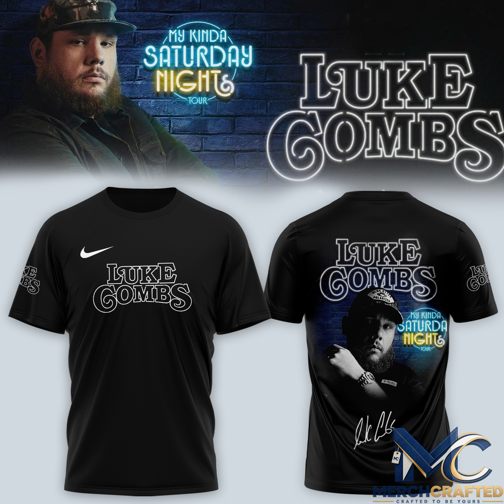 Luke Combs My Kinda Saturday Night Tour 2026 T-Shirt Concert Merch Tee