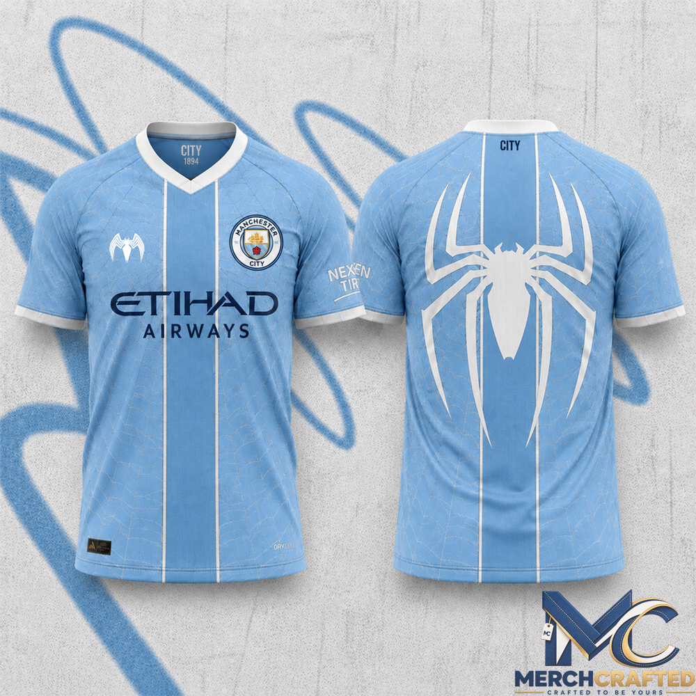 Manchester City x Spider-Man Special Football Jersey