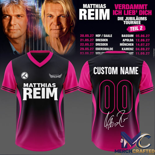 Matthias Reim Die Jubilaeums Tournee 2027 Football Jersey