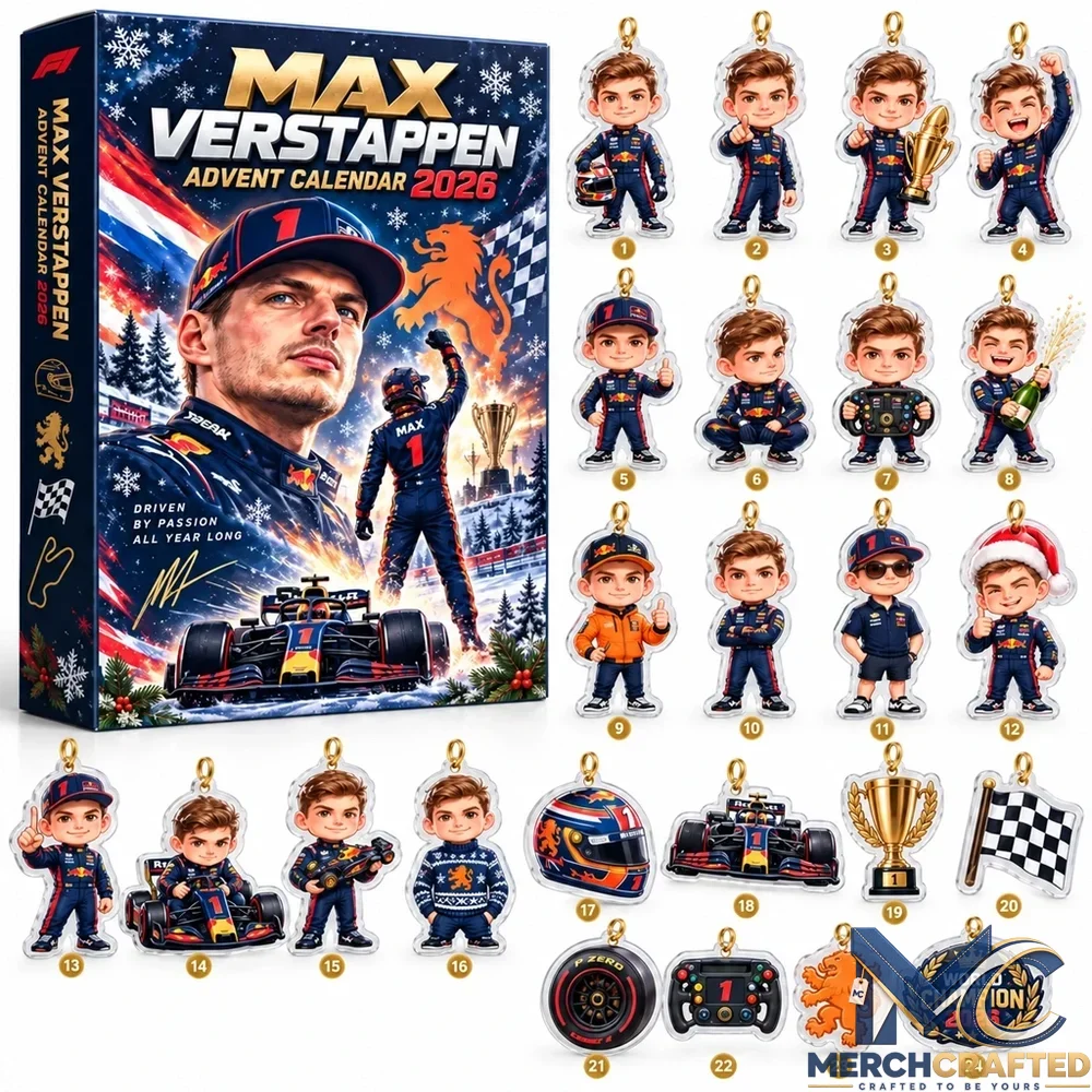 Max Verstappen Red Bull Racing F1 Advent Calendar 2026 24 Day Formula One Collectible Christmas Countdown Gift