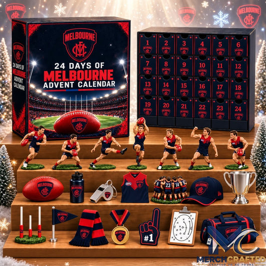 Melbourne Demons AFL 2026 Advent Calendar 24 Days of Football Collectibles Christmas Gift