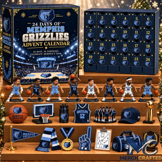 Memphis Grizzlies NBA 2026 Advent Calendar 24 Days of Basketball Collectibles Christmas Gift