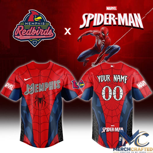 Memphis Redbirds Spider-Man New Day Limited Jersey