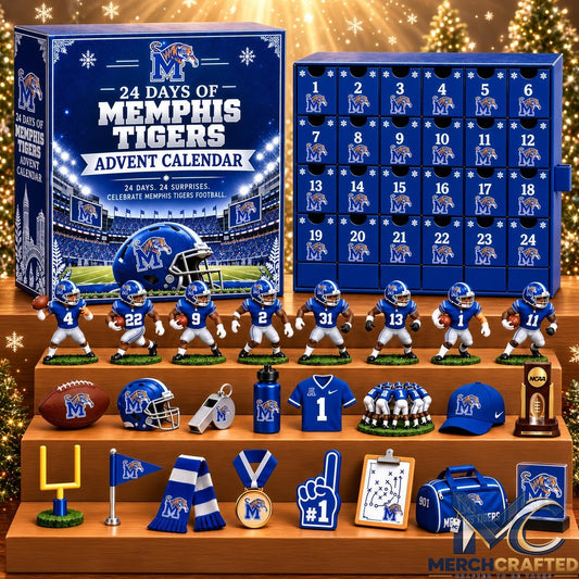 Memphis Tigers NCAA Football Advent Calendar 2026 24 Days of Collectibles Christmas Gift
