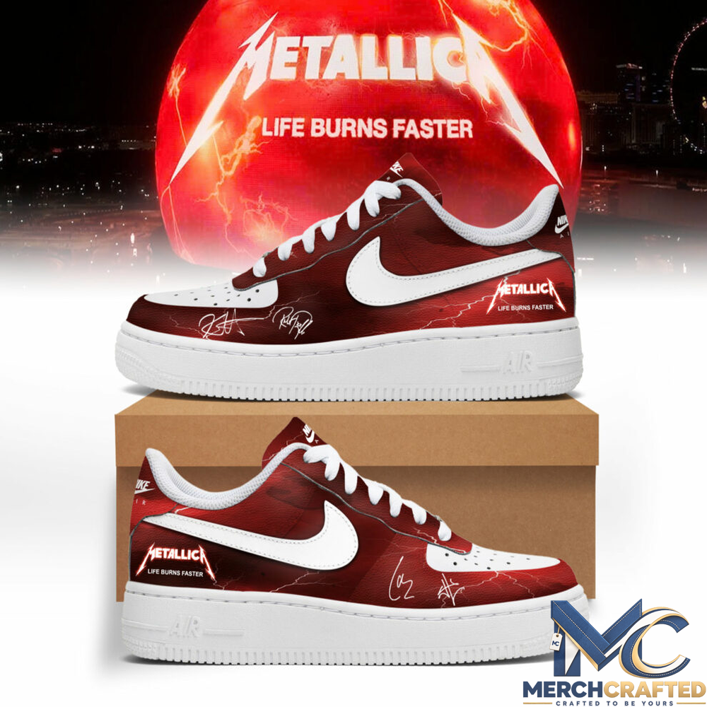 Metallic Life Burns Faster Sphere Las Vegas Concert AF1 Shoes