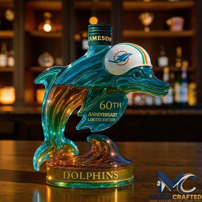 Miami Dolphins 60th Anniversary 2026 Whiskey Decanter