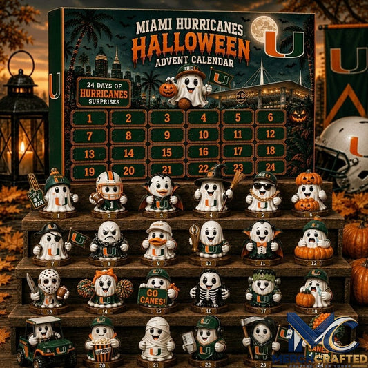 Miami Hurricanes Halloween Advent Calendar - The U Hard Rock Stadium Keepsakes