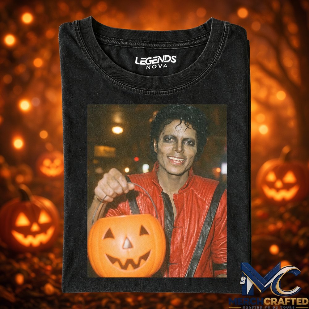 Michael Jackson Pumpkin Night Tee  Halloween Music Graphic Shirt for Michael Jackson Fans