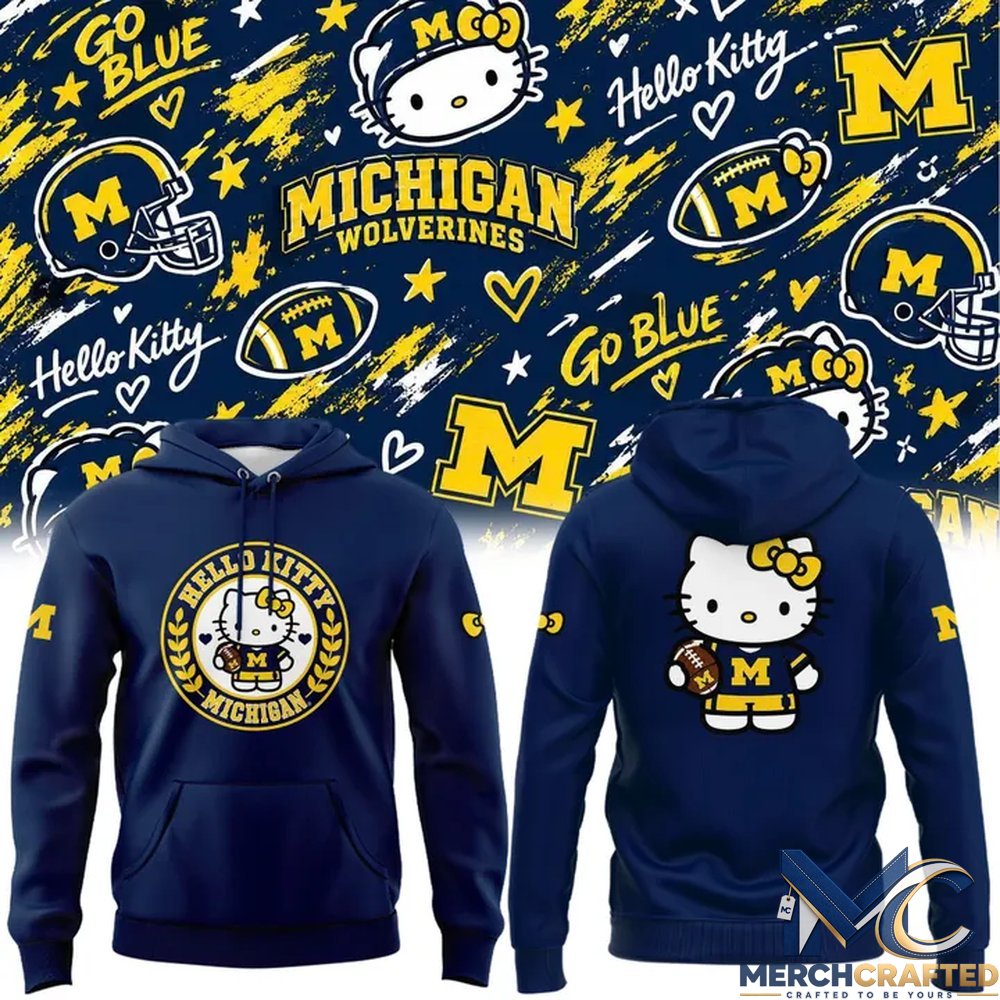 Michigan Football Hello Kitty 2026 Hoodie