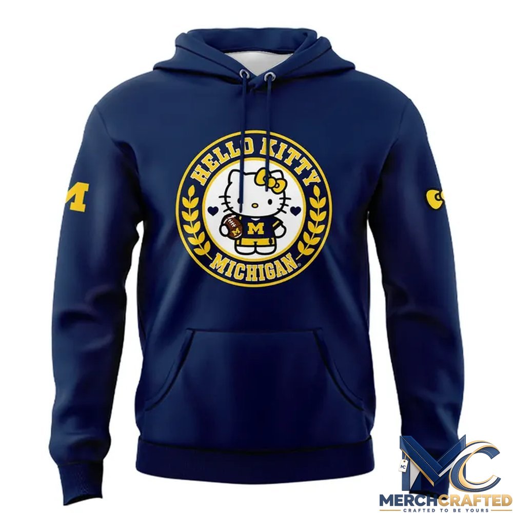Michigan Football Hello Kitty 2026 Hoodie