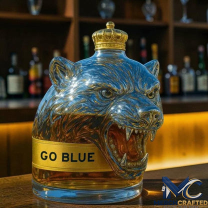 Michigan Wolverines Go Blue 2026 Whiskey Decanter