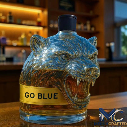 Michigan Wolverines Go Blue 2026 Whiskey Decanter