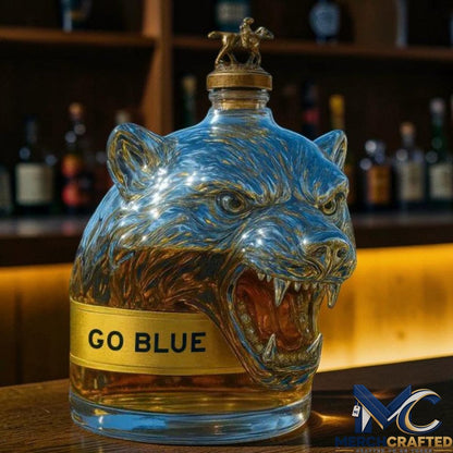 Michigan Wolverines Go Blue 2026 Whiskey Decanter