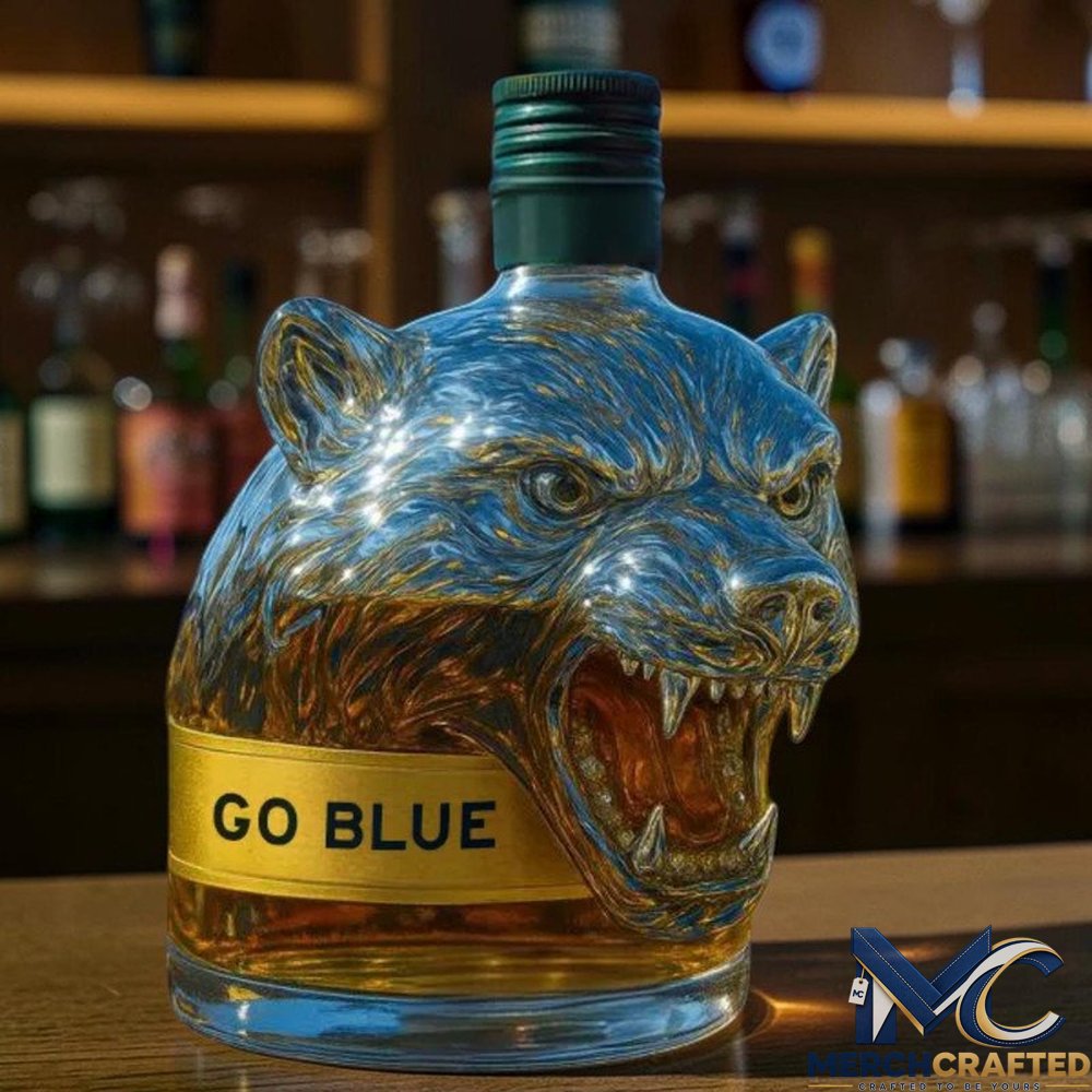 Michigan Wolverines Go Blue 2026 Whiskey Decanter