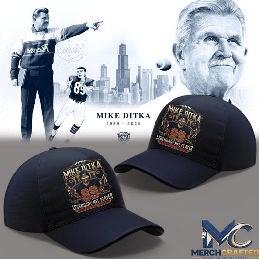 Mike Ditka 89 Legendary Football Player Cap