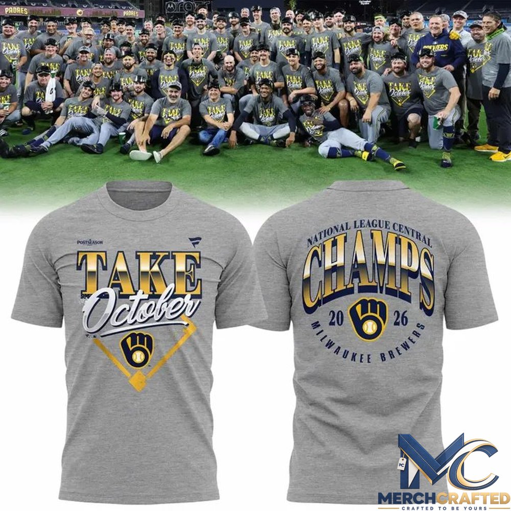 Milwaukee Brewers 2026 NL Central Champions T Shirt