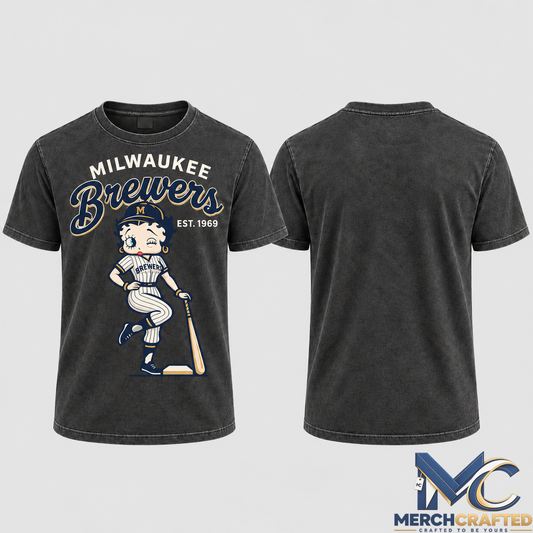 Milwaukee Brewers Baseball Girl T Shirt